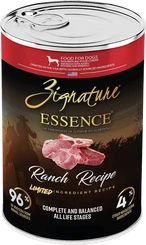 Zignature Essence Ranch Recipe limited-ingredient wet dog food can
